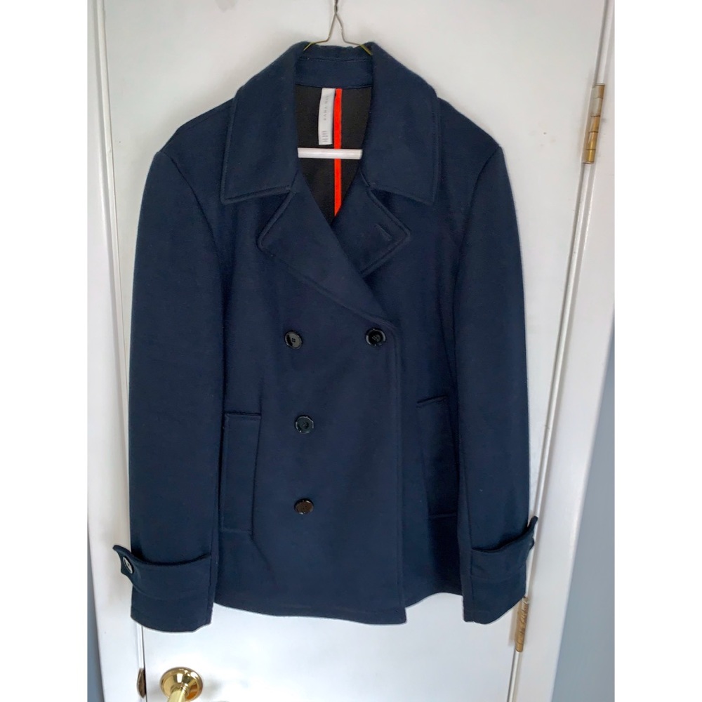 Zara men Navy pea coat